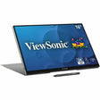 ViewSonic TD1656-2K 16 Inch WQXGA 1600p IPS Touchscreen Portable Monitor with 2 Way Powered 65W USB C, and Built-in Stand with Smart Cover — TD1656-2K