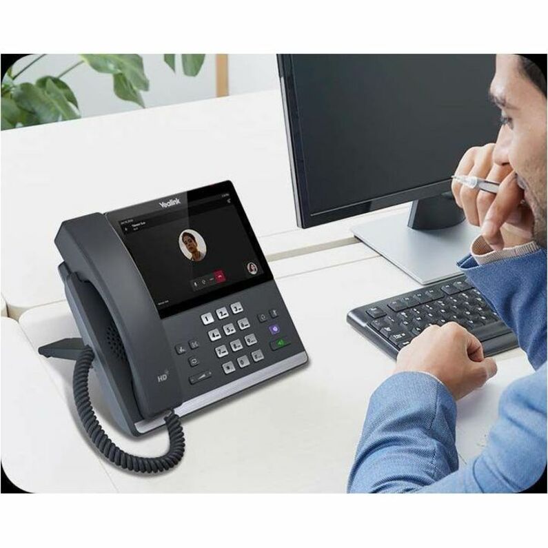 Yealink IP Phone - Corded - Bluetooth, Wi-Fi - Wall Mountable, Desktop - Classic Gray — 1301017