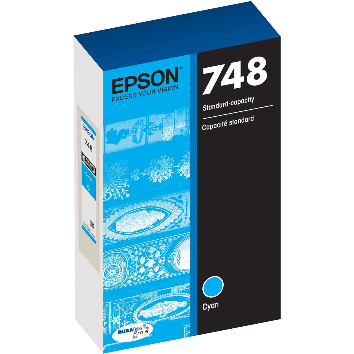 Epson DURABrite Pro 748 Original Standard Yield Inkjet Ink Cartridge - Cyan - 1 Each — T748220