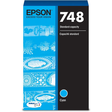 Epson DURABrite Pro 748 Original Standard Yield Inkjet Ink Cartridge - Cyan - 1 Each — T748220