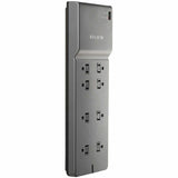 Belkin 8-Outlet Surge Protector - 6ft Cord - Right Angle Plug - 3550J - Telephone Protection - Grey (3-pack) — BE108200-063PK