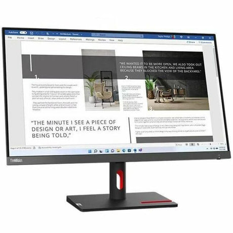 Lenovo ThinkVision S27i-30 27" Class Full HD LED Monitor - 16:9 - Storm Gray — 63DFKAR4US
