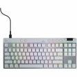 Logitech G PRO X TKL RAPID Tenkeyless Wired Gaming Keyboard With Magnetic Analog Switches, Rapid Trigger Mode, Adjustable Actuation, and Customizable RGB Lighting, Off-white — 920-013132
