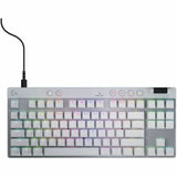 Logitech G PRO X TKL RAPID Tenkeyless Wired Gaming Keyboard With Magnetic Analog Switches, Rapid Trigger Mode, Adjustable Actuation, and Customizable RGB Lighting, Off-white — 920-013132