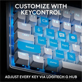 Logitech G PRO X TKL RAPID Tenkeyless Wired Gaming Keyboard With Magnetic Analog Switches, Rapid Trigger Mode, Adjustable Actuation, and Customizable RGB Lighting, Off-white — 920-013132