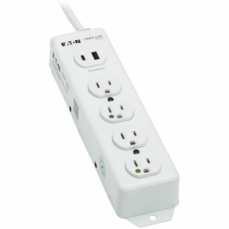 Eaton Tripp Lite Series Safe-IT UL 1363 Medical-Grade Power Strip, 4 Hospital-Grade Outlets, USB Charging, Safety Covers, Antimicrobial, 15 ft. Cord — PS-415-HGUSB