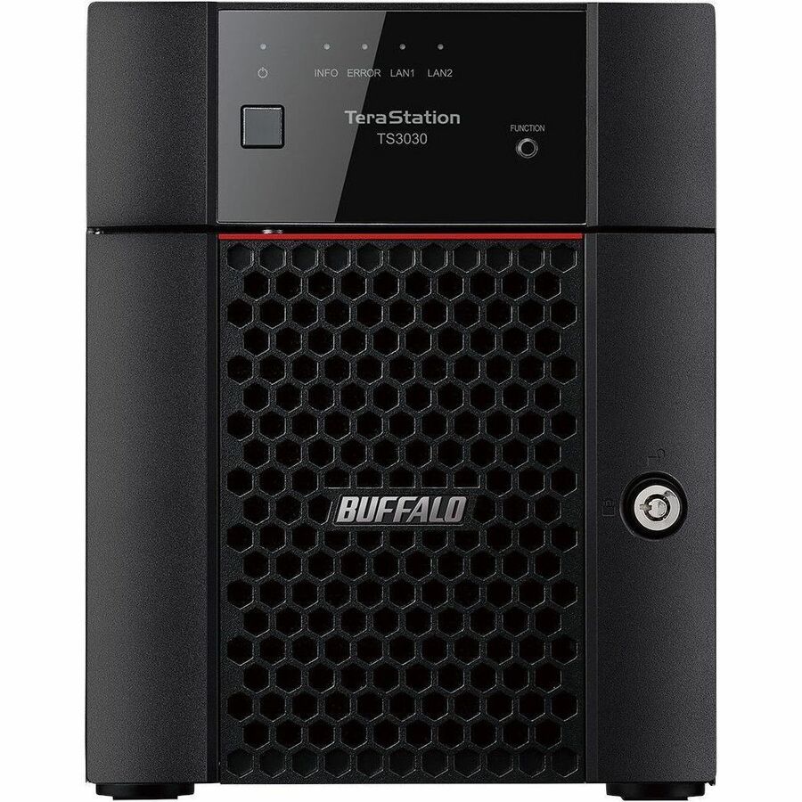 BUFFALO TeraStation 3430DN 4-Bay Secure SMB Desktop NAS 8TB (2x4TB) with Hard Drives Included — TS3430DN0802