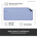 Logitech Desk Mat - Studio Series with Anti-slip Base, Spill-resistant Durable Design, Fine Weave Material, Lilac — 956-000148