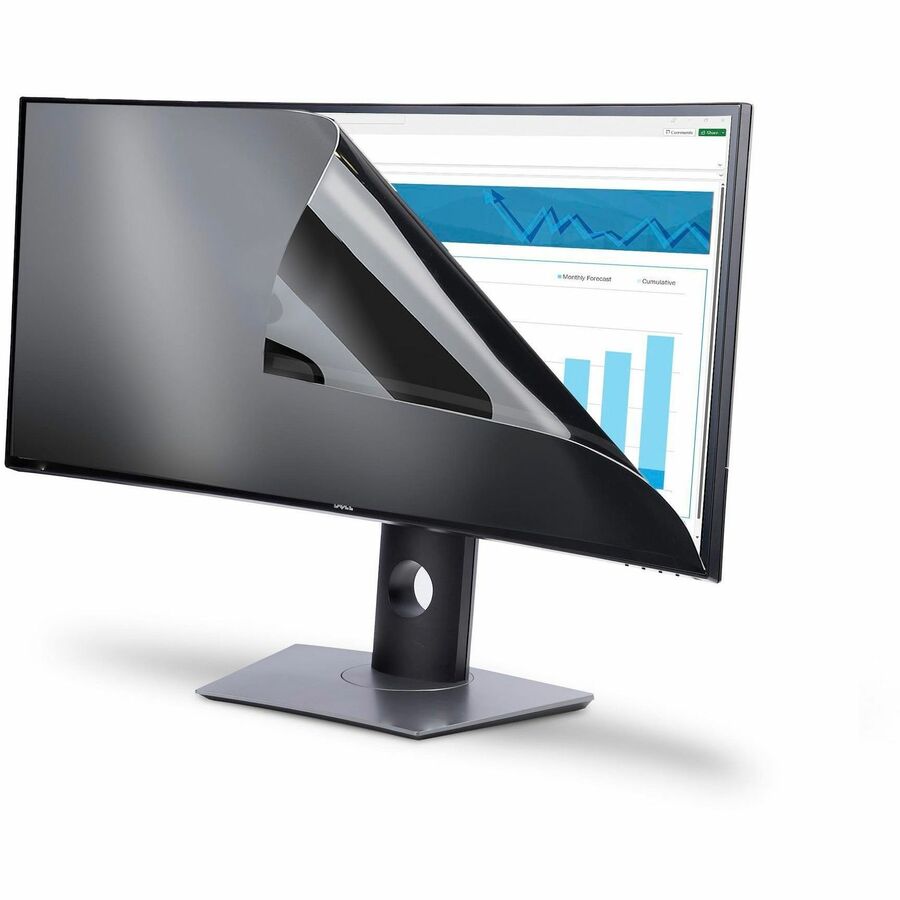 StarTech.com Privacy Screen For Dell P3424WE Curved Ultrawide 21:9 Monitor, Double-Sided, Computer Desktop Monitor Screen Protector, TAA — 34C29-PRIVACY-SCREEN