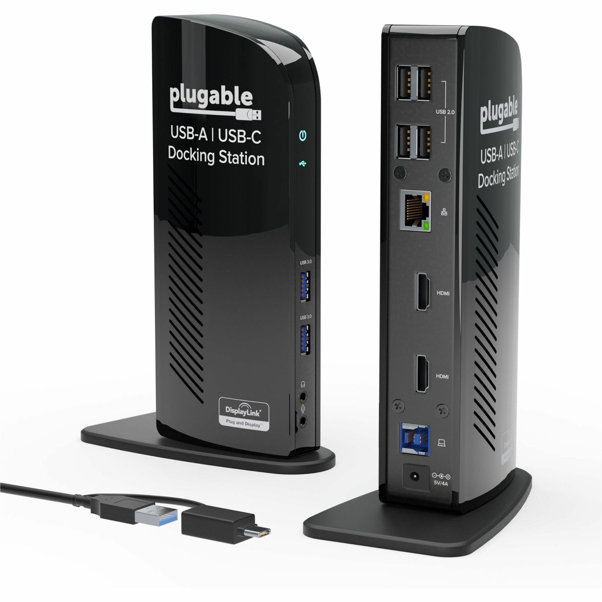 Plugable USB 3.0 Universal Laptop Docking Station Dual Monitor for Windows and Mac — UD-3900
