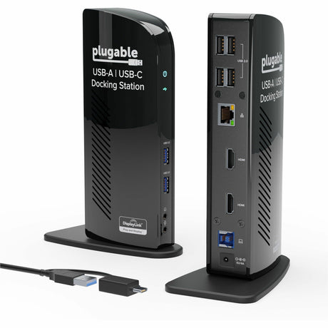 Plugable USB 3.0 Universal Laptop Docking Station Dual Monitor for Windows and Mac — UD-3900