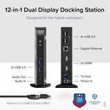 Plugable USB 3.0 Universal Laptop Docking Station Dual Monitor for Windows and Mac — UD-3900