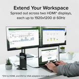 Plugable USB 3.0 Universal Laptop Docking Station Dual Monitor for Windows and Mac — UD-3900