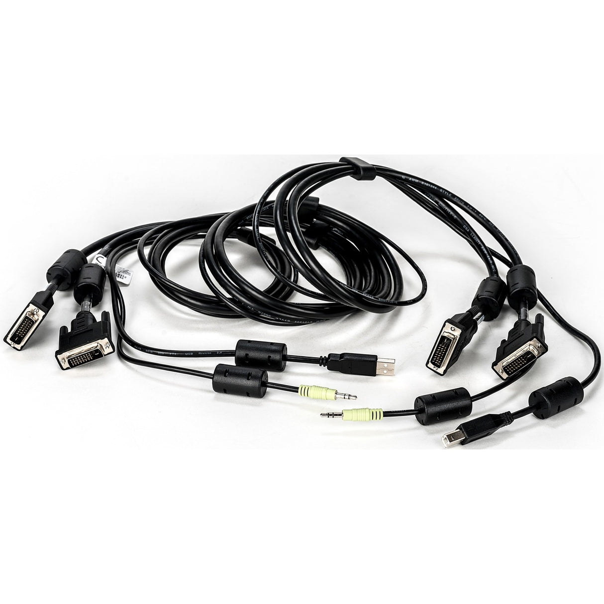 Vertiv Avocent USB Keyboard and Mouse, DVI-D and Audio Cable, 6 ft. with DPP Support for Vertiv Avocent SV and SC Series Switches — CBL0152