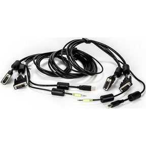 Vertiv Avocent USB Keyboard and Mouse, DVI-D and Audio Cable, 6 ft. with DPP Support for Vertiv Avocent SV and SC Series Switches — CBL0152