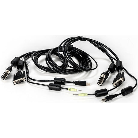 Vertiv Avocent USB Keyboard and Mouse, DVI-D and Audio Cable, 6 ft. with DPP Support for Vertiv Avocent SV and SC Series Switches — CBL0152