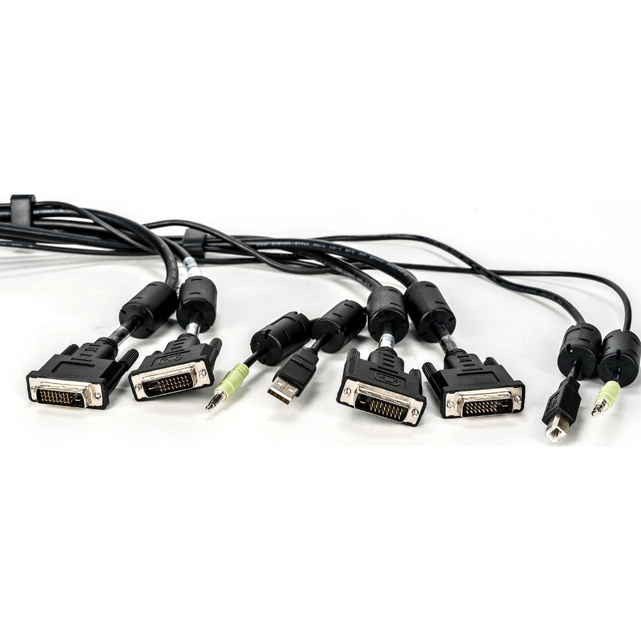 Vertiv Avocent USB Keyboard and Mouse, DVI-D and Audio Cable, 6 ft. with DPP Support for Vertiv Avocent SV and SC Series Switches — CBL0152