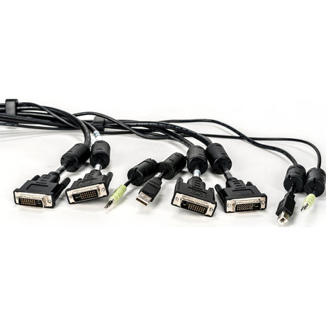 Vertiv Avocent USB Keyboard and Mouse, DVI-D and Audio Cable, 6 ft. with DPP Support for Vertiv Avocent SV and SC Series Switches — CBL0152