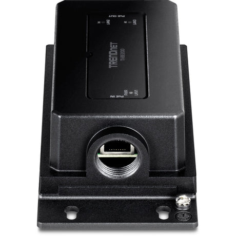 TRENDnet 2-Port Industrial Outdoor Gigabit PoE++ Extender, Hardened IP67 Extreme Temperature Rated Housing, Extends PoE++ Connection up to 200m (656 ft.) for up to 2 Devices, Black, TI-BE200