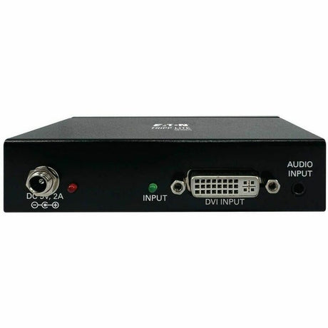 Eaton Tripp Lite Series 2-Port DVI Splitter with Audio and Signal Booster, Single-Link 1080p @ 60 Hz (DVI-D F/2xF), International Plug Adapters, TAA — B116-002A-INT