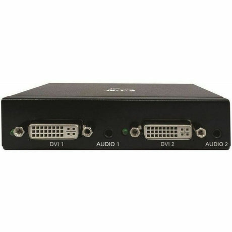 Eaton Tripp Lite Series 2-Port DVI Splitter with Audio and Signal Booster, Single-Link 1080p @ 60 Hz (DVI-D F/2xF), International Plug Adapters, TAA — B116-002A-INT