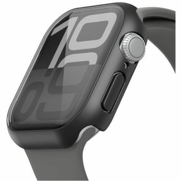 Belkin TemperedCurve 2-in-1 Screen Protector for Apple Watch Series 10 (42mm/black) Black — OWA002fqBK