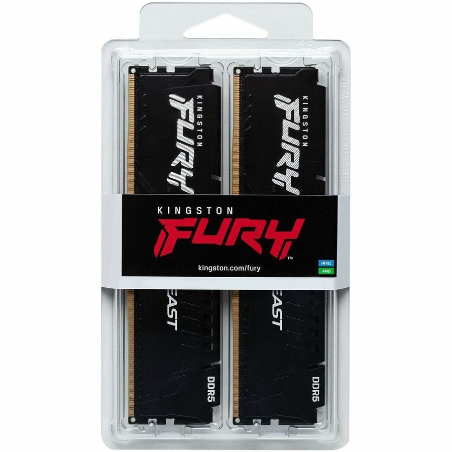 Kingston FURY Beast 64GB (2 x 32GB) DDR5 SDRAM Memory Kit — KF560C30BBEK2-64