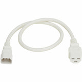Eaton Tripp Lite Series Power Cord, C14 to C21 - Heavy-Duty, 15A, 250V, 14 AWG, 2.5 ft. (0.76 m), White — P037-2P5-AWH