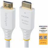 StarTech.com 6ft (1.8m) Premium Certified High Speed HDMI Cable, 4K 60Hz/1440p 144Hz, 18Gbps, UHD HDMI 2.0 Cord, TPE Jacket, White — HDMI2-CABLE-4K60-6FW