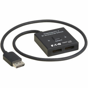 Eaton Tripp Lite Series 2x1 Bi-Directional DisplayPort Switch - 4K 120 Hz or 8K 30 Hz, HDR, HDCP Passthrough — B119-002-BDS-DP