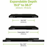 IOGEAR Adjustable Depth Heavy Duty Fixed Rack Shelf — GRSH02