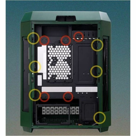 Thermaltake The Tower 600 Racing Green Mid Tower Chassis — CA-1Z1-00MC-WN-00