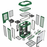 Thermaltake The Tower 600 Racing Green Mid Tower Chassis — CA-1Z1-00MC-WN-00