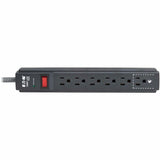 Eaton Tripp Lite Series Protect It! 6-Outlet Surge Protector - 5-15R Outlets, 1200 Joules, 20 ft. (6.1 m) Braided Cord, Black — TLP620DB