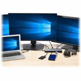 Eaton Tripp Lite Series USB-C Universal Dock, Triple Display - 4K HDMI and DisplayPort, USB 3.2 Gen 1/Gen 2 Hub, GbE, 100W PD Charging — U442-DOCK24DL3A