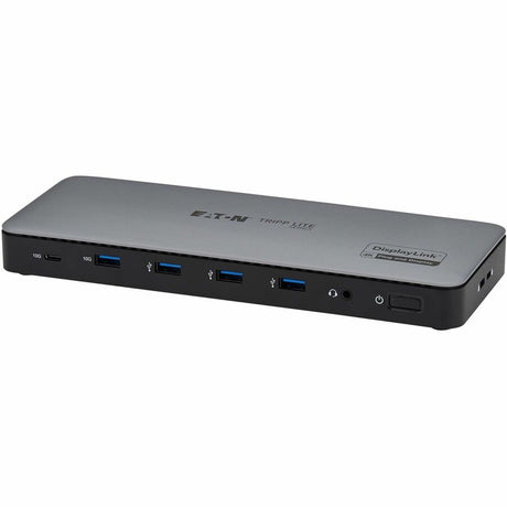 Eaton Tripp Lite Series USB-C Universal Dock, Triple Display - 4K HDMI and DisplayPort, USB 3.2 Gen 1/Gen 2 Hub, GbE, 100W PD Charging — U442-DOCK24DL3A
