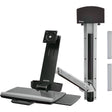 Ergotron StyleView 45-273-026 Multi Component Mount for Flat Panel Display, Keyboard, CPU - Polished Aluminum — 45-273-026