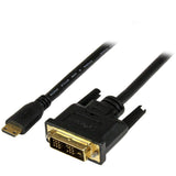 StarTech.com 1m (3.3 ft) Mini HDMI to DVI Cable, DVI-D to HDMI Cable (1920x1200p), HDMI Mini Male to DVI-D Male Display Cable Adapter — HDCDVIMM1M