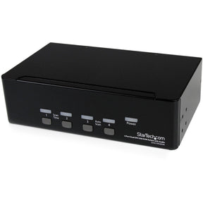 StarTech.com 4 Port Dual DVI USB KVM Switch w/ Audio & USB Hub — SV431DD2DUA
