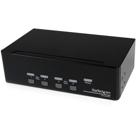 StarTech.com 4 Port Dual DVI USB KVM Switch w/ Audio & USB Hub — SV431DD2DUA