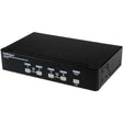 StarTech.com 4 Port DVI + USB KVM Switch with Audio - KVM switch - USB 2.0 Hub - 2 ports - 1 local user - 1U — SV431DVIUA