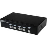 StarTech.com 4 Port DVI + USB KVM Switch with Audio - KVM switch - USB 2.0 Hub - 2 ports - 1 local user - 1U — SV431DVIUA
