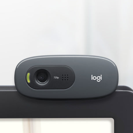 Logitech C270 Webcam - 30 fps - Black - USB 2.0 - 1 Each — 960-000694
