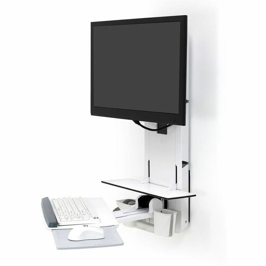 Ergotron StyleView Lift for Monitor, Keyboard, Mouse, Scanner - White — 61-080-062