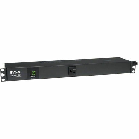 Eaton Tripp Lite Series 1.5kW Single-Phase Local Metered PDU, 100-127V Outlets (13 5-15R), 5-15P Input with 6 ft. (1.83 m) Cord, 1U Rack-Mount — PDUMH15-6