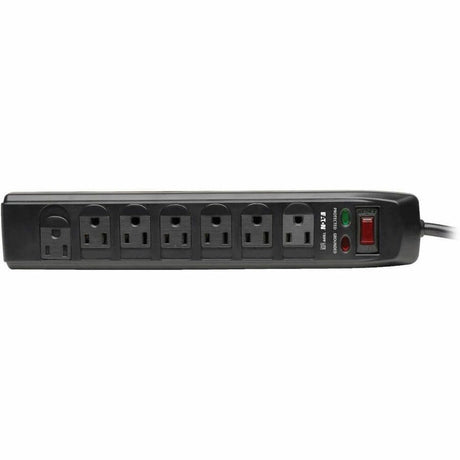Eaton Tripp Lite Series Protect It! 7-Outlet Surge Protector, 6 ft. (1.83 m) Cord, 1440 Joules, Tel/Modem Protection, Safety Covers — TLP706TELC