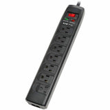 Eaton Tripp Lite Series Protect It! 7-Outlet Surge Protector, 6 ft. (1.83 m) Cord, 1440 Joules, Tel/Modem Protection, Safety Covers — TLP706TELC