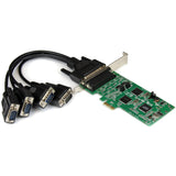 StarTech.com 4 Port PCI Express PCIe Serial Combo Card - 2 x RS232 2 x RS422 / RS485 — PEX4S232485