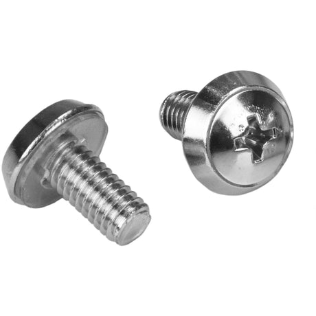 StarTech.com 100 Pkg M6 Mounting Screws and Cage Nuts for Server Rack Cabinet — CABSCREWM62