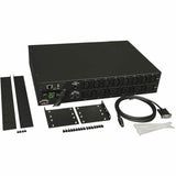Eaton 5.5kW Single-Phase Switched PDU - LX Interface, 208/230V Outlets (8 C13 & 6 C19), L6-30P Input, 15 ft. (4.57 m) Cord, 2U Rack-Mount, TAA — PDUMH30HV19NET